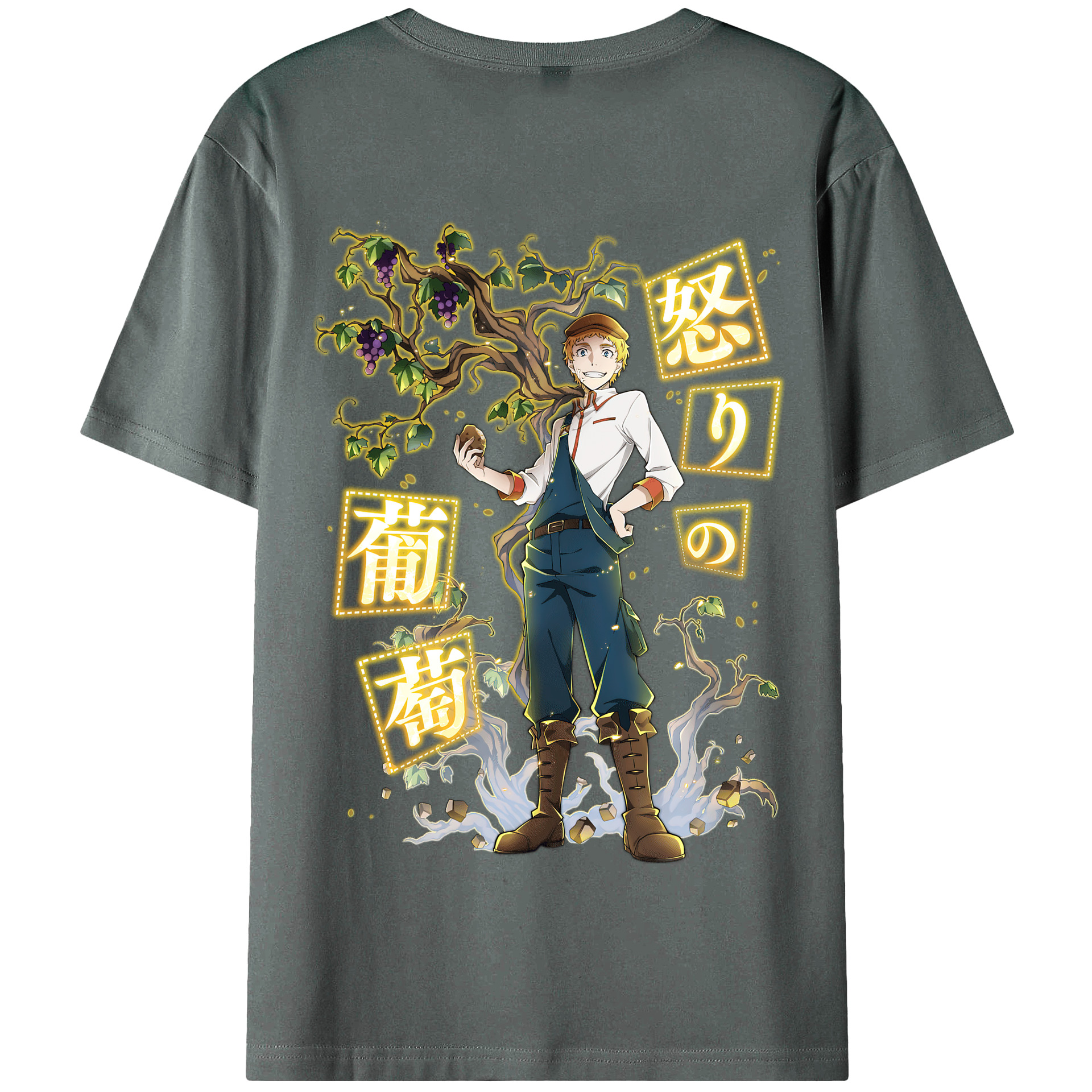 （画像用） 文豪ストレイドッグス Bungo Stray Dogs 綿100％半袖Tシャツ（背面プリント）